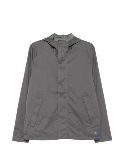 Ps By Paul Smith Zip-fastening Hooded Jacket In Gray