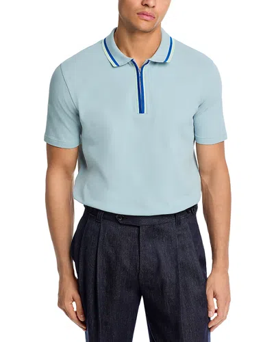 Ps By Paul Smith Ps Paul Smith Polo Shirt With Zip In Brown