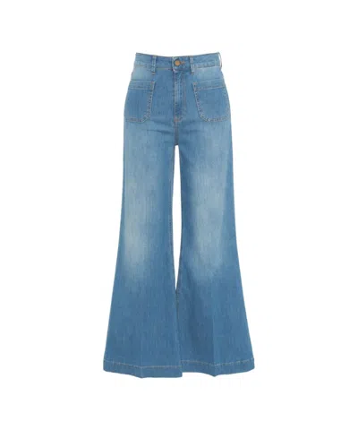 Ps. Don't Forget Me Ps Dont Forget Me Flared Denim 'carla' With Wide Leg In Blue