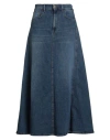 Ps. Don't Forget Me Woman Denim Skirt Blue Size 28 Cotton, Elastane In Blue