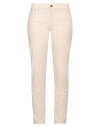Ps. Don't Forget Me Woman Pants Cream Size 30 Cotton, Viscose, Elastane In White
