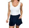 P.s. Kate French Terry Shorts In Navy In Blue