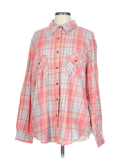 Pre-owned P.s. Kate Long Sleeve Button Down Shirt In Pink