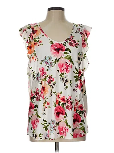 Pre-owned P.s. Kate Sleeveless Blouse In White