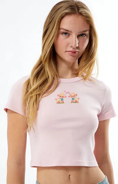 Ps / La Women's Lambs Baby T-shirt In Pink