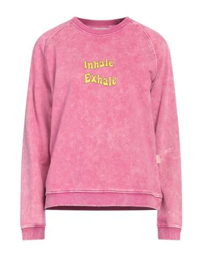Psc Woman Sweatshirt Magenta Size S Cotton, Polyester