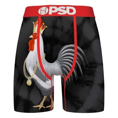 Psd Cocky Rooster Boxer Briefs Underwear Men's Black Stretch App1478