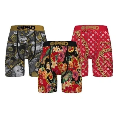 Psd Infrared Lux Underwear Men's Multicolor Boxer Briefs 3-pack App1722