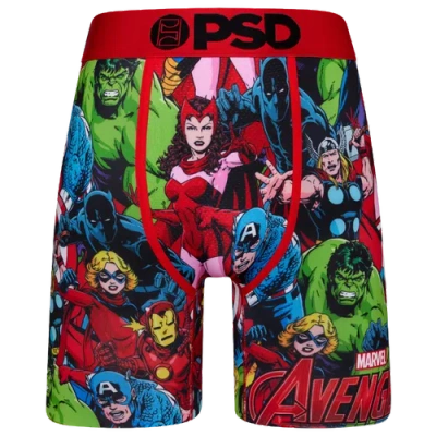 Psd Mens  Avengers Squad Underwear In Green/red/blue