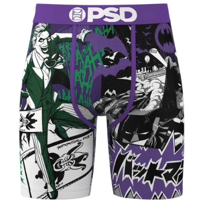 Psd Mens  Batman/joker Split Underwear In Purple/green/white
