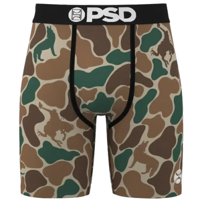 Psd Mens  Duck Camo Underwear In Green