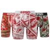 Psd Mens  Graphic Briefs 3 Pack In Multi