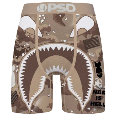 Psd Mens  Graphic Briefs In Black
