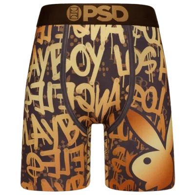 Psd Mens  Graphic Briefs In Black/gold