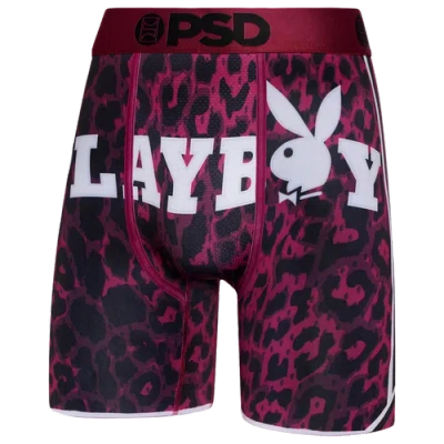 Psd Mens  Graphic Briefs In Black/pink