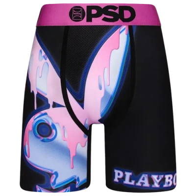 Psd Mens  Graphic Briefs In Black/purple