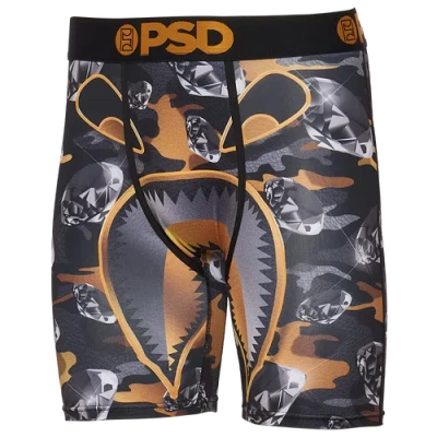 Psd Mens  Graphic Briefs In Gray