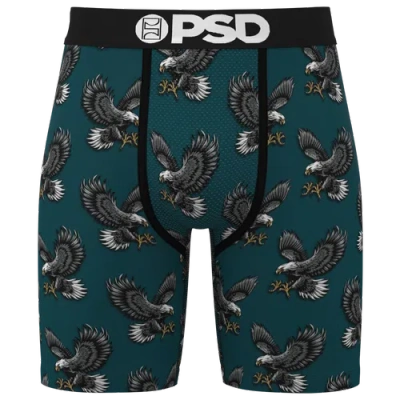 Psd Mens  Graphic Briefs In Blue