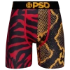 Psd Mens  Graphic Briefs In Orange/black/red