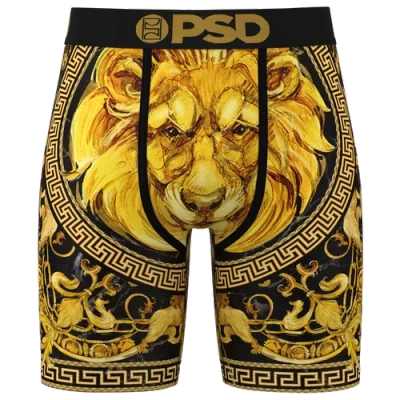 Psd Mens  Greek Gold Briefs In Gold/black