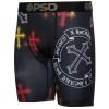 Psd Mens  Heart Underwear In Black/white