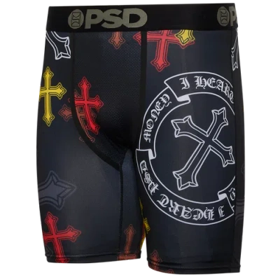 Psd Mens  Heart Underwear In Black/white