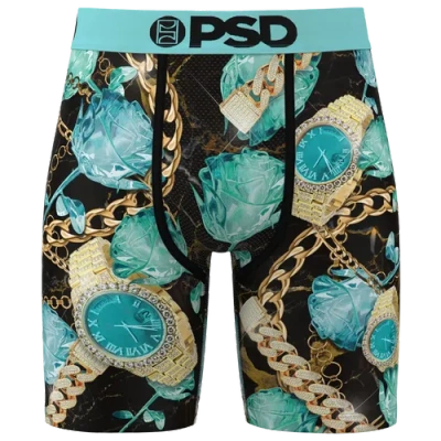 Psd Mens  Icy Time Briefs In Blue/black/gold