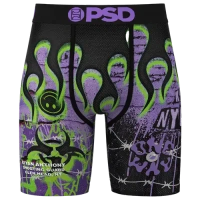 Psd Mens  Ka One Way Street Mm Underwear In Black/purple