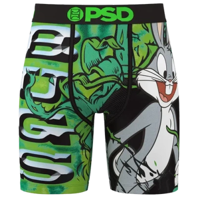 Psd Mens  Looney Bugs Underwear In Green/grey/black