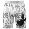 Psd Mens  Pb Silver Spray Underwear In Silver/white/black