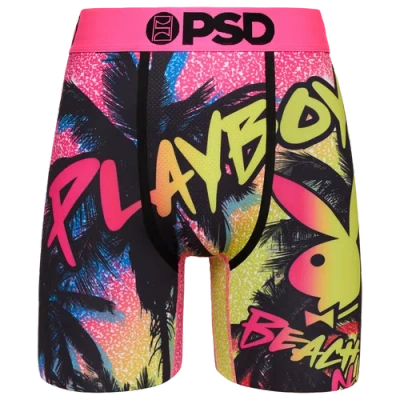 Psd Mens  Playboy Beachclub Underwear In Yellow/black/pink