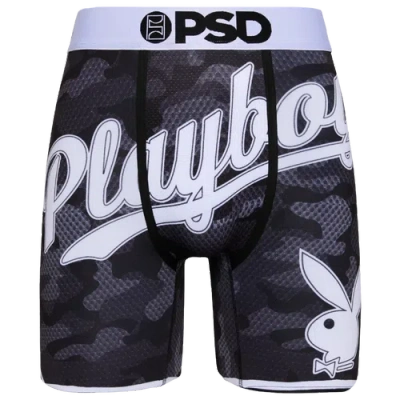 Psd Mens  Playboy Varsity Underwear In White/black