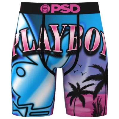 Psd Mens  Playboy Venice Underwear In Pink/black/blue