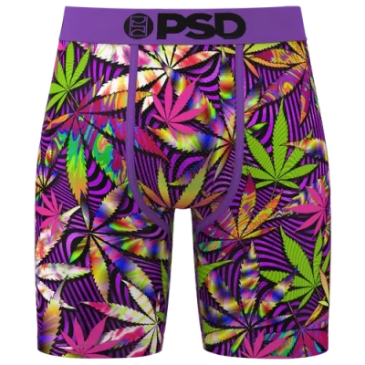 Psd Mens  Purp High Underwear In Purple/green