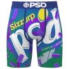 Psd Mens  Purple Slime Briefs In Animal Print