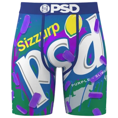 Psd Mens  Purple Slime Briefs In Animal Print