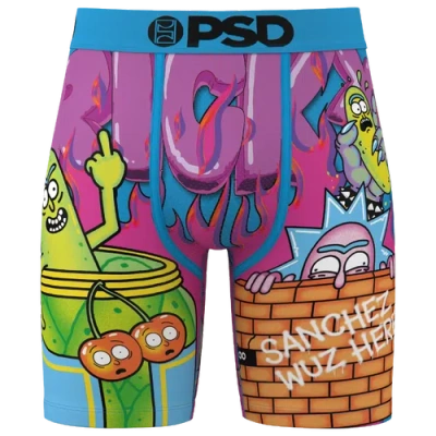 Psd Mens  R&m Pickle Trip Underwear In Pink/blue/green