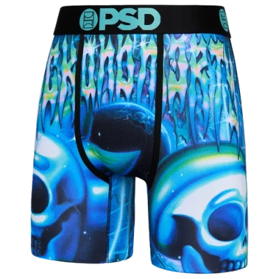 Psd Mens  R&m Skulls Underwear In Blue/black/green