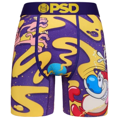 Psd Mens  R&s Spiral Underwear In Purple/yellow