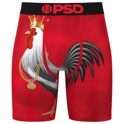Psd Mens  Red Cocky Underwear In Red/white/black
