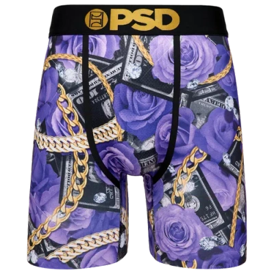 Psd Mens  Rich Roses Underwear In Gold/purple/black