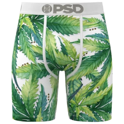 Psd Mens  Seeds And Stems Underwear In Green/white
