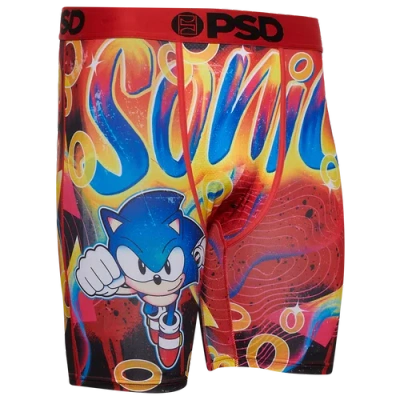Psd Mens  Sonic Retro Underwear In Red/black/blue