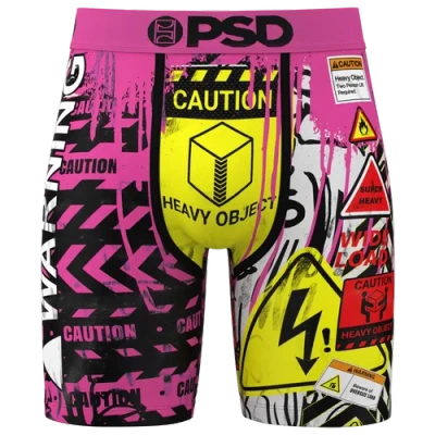 Psd Mens  Stacked Underwear In Pink/yellow/black