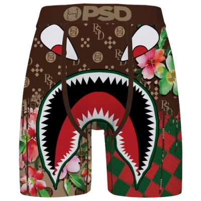 Psd Mens  Wf Rich Briefs In Brown/red/green