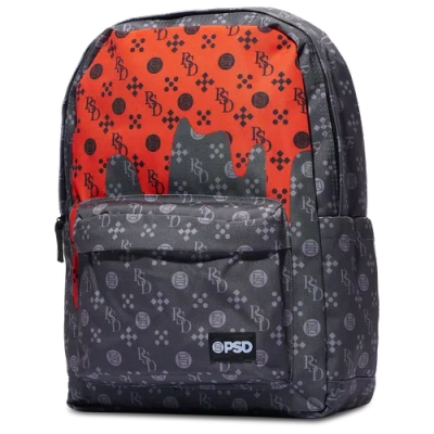 Psd Womens  Lux Drip Backpack In Gray/red