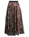 Psophĺa Woman Midi Skirt Mauve Size 6 Polyester, Rayon, Viscose In Multi