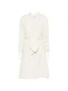 Psophia Belted Button-cuff Coat In Neutral