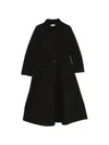 Psophia Button-up Patch-pocket Coat In Black