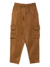 Psophia Cargo-pocket Drawstring Trousers In Brown